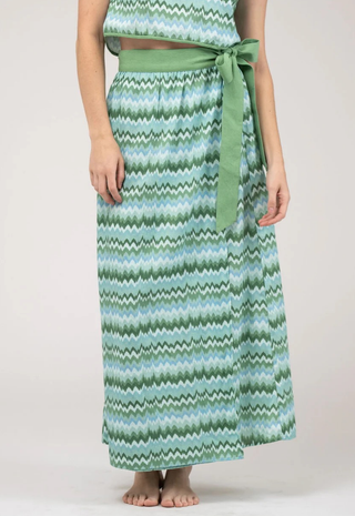 Sullivan Skirt Wave Green Beau & Ro