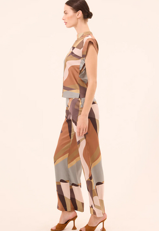 Lucy Top Desert Abstract Floral Misa