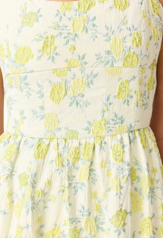 Posey Gown Yellow Floral - Elliatt