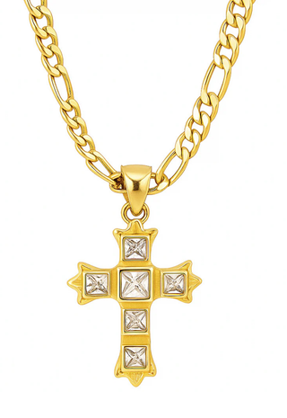 Maren Figaro Chain Cross Necklace Ellie Vail