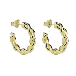 Small Twisted Hoops Shelia Fajl