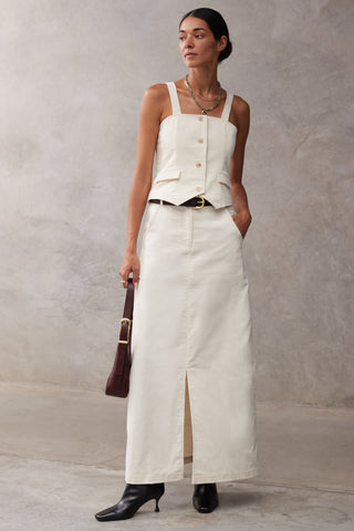 The Sammie Skirt Creme Cord Sancia
