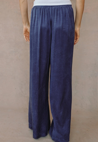 Pull On Inverted Pleat Wide Leg Royal Navy Bella Dahl