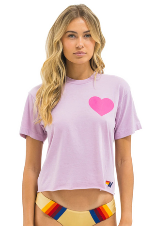 Heart Print Boyfriend Tee - Aviator Nation