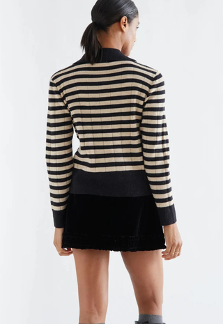 Cardigan Black & Beige Compañia Fantastica