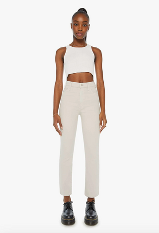 The Hustler Flood Feather Grey MOTHER Denim