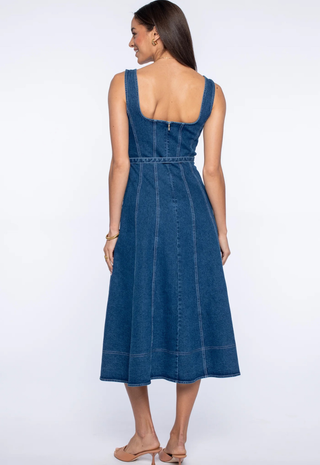 Alice Dress Washed Denim Elizabeth James