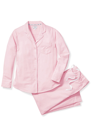 Women's Flannel Pajama Set Pink Petite Plume