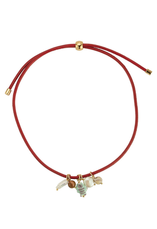 Vega Necklace Maroon Mignonne Gavigan
