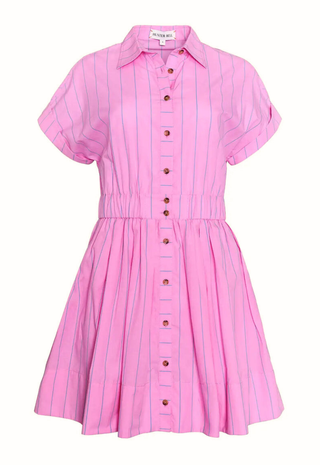Howard Dress Watermelon Stripe - Hunter Bell