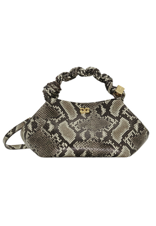 Ganni Bou Bag Small Snake Egret - GANNI
