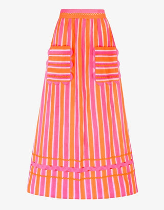 Puglia Skirt Neon Sunset Pink City Prints