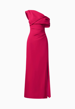 Verdessa Asymmetrical Gown Raspberry Pink Elliatt