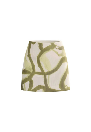 Britt Mini Skirt Seabreeze Ikat Green Hunter Bell