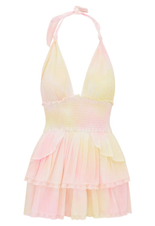 Deanna Halter Dress Lemonade Kisses Love Shack Fancy
