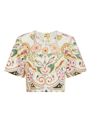 Drew Top in Printed Cabana - Marie Oliver