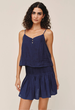 Pintuck Camisole Nautical Night Bella Dahl