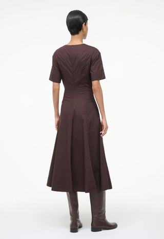 Frances Dress Earth - STAUD