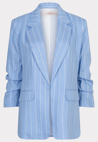Blazer Linen Stripe Pacific Blue Esqualo