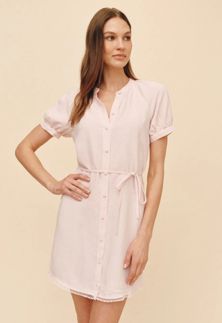 Short Sleeve Raglan Mini Dress Ballet Pink - Bella Dahl