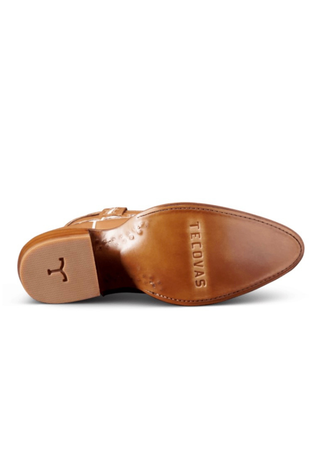 The Jolene in Camel/Bone Cowhide Tecovas