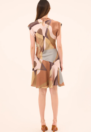 Sandy Dress Desert Abstract Floral Misa