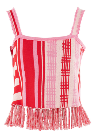 Capri Knit Tank Peach Jubilee Emily McCarthy