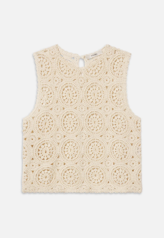 The Crochet Tank Cream Frame