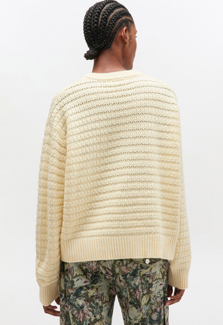 Cotton Wool Sweater Cloud Cream Ganni
