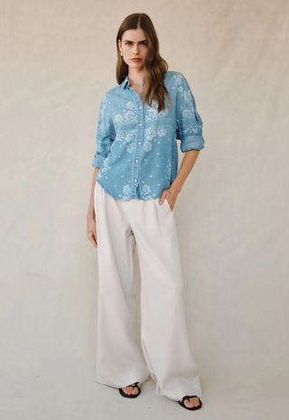 Boyfriend Button Down Bandana Wash Bella Dahl