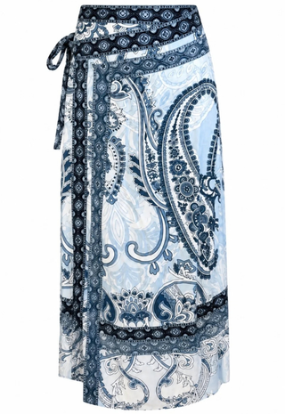 Wiley Wrap Skirt Blue Myth Anna Cate