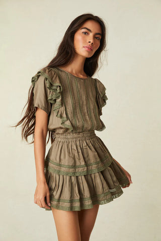 Natasha Dress Forest Oak Love Shack Fancy