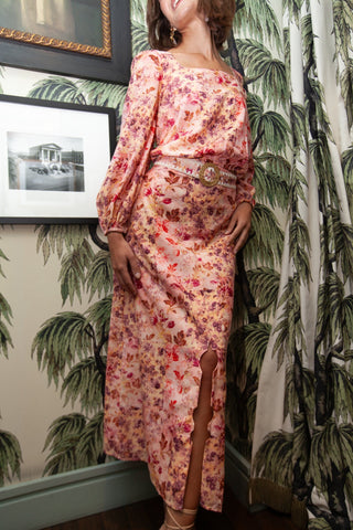 Portia Skirt Pink Ditsy Anna Cate