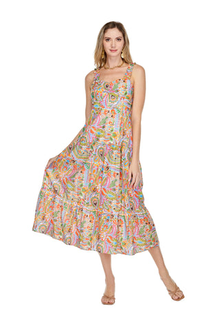 Bustier Tiered Maxi Mar Gray Eye Jade