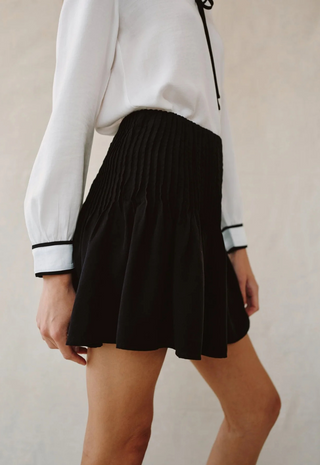 Pintuck Mini Skirt Black Bella Dahl