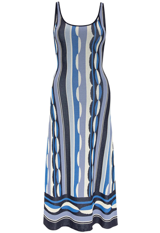 Tali Dress Geo Stripe Knit Misa