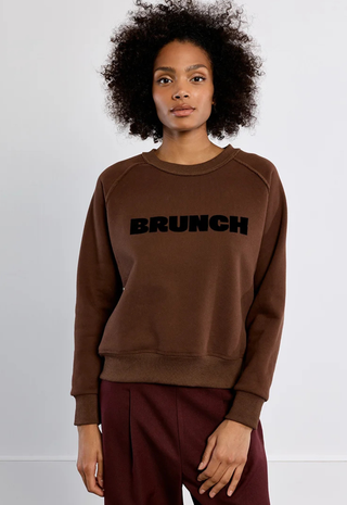 Young Ladies Knitted Sweater Chocolate Molly Braken