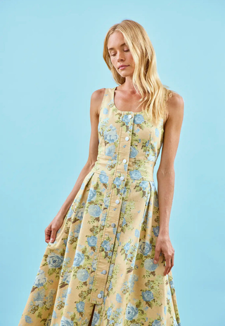Thompson Dress in Garden Rose - Hunter Bell