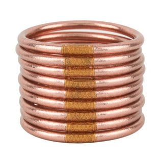 Rose Gold All Weather Bangles - Serenity Prayer - BuDhaGirl
