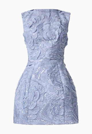 Elisa Tulip Mini Dress Steel Blue Elliatt