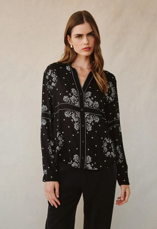 Classic Button Down Bandana Print Bella Dahl