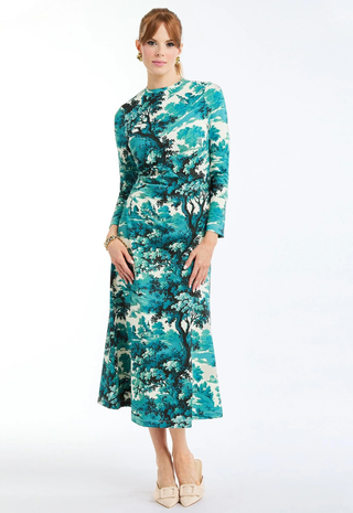 Gabriella Midi Dress Ceramic Toile Mestiza